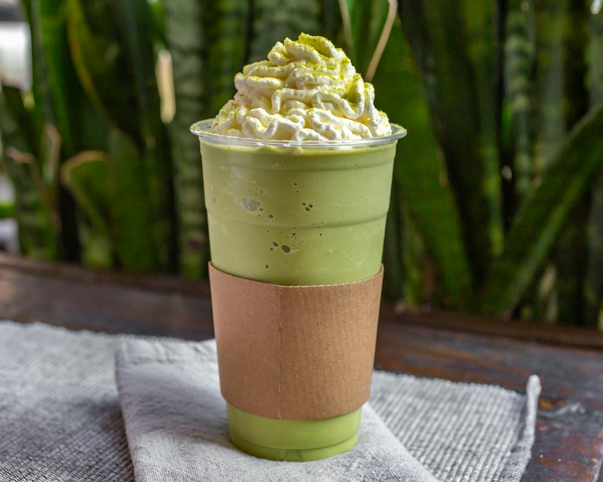 Matcha vanilla smoothie