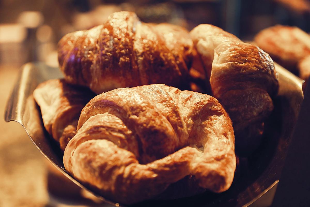 Fresh butter croissants