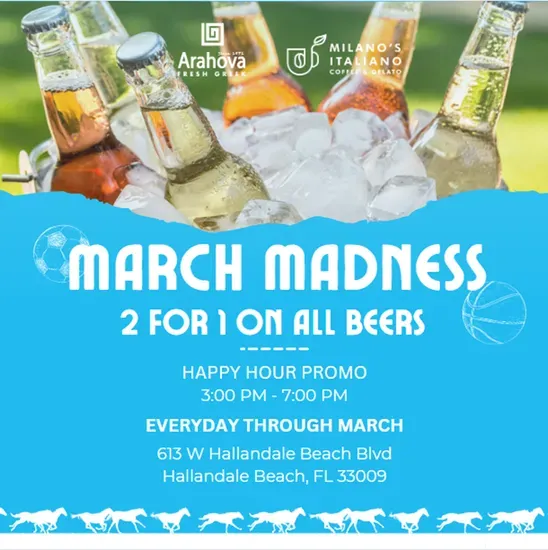 March Madness Happy hour