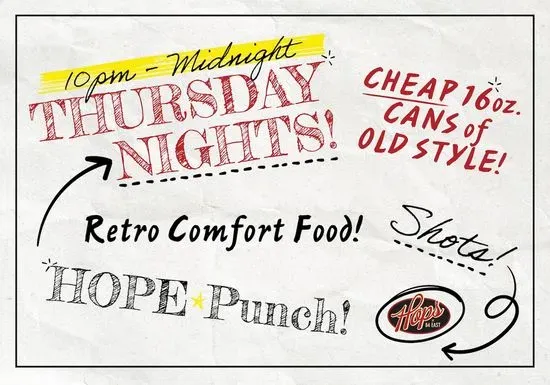 (Later) Thursday Night at Hops!