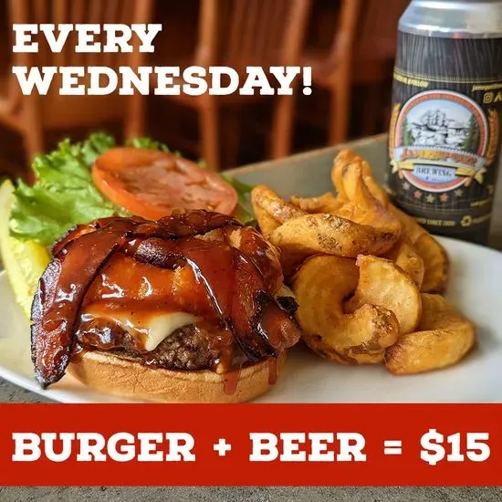 Burger & Beer $15