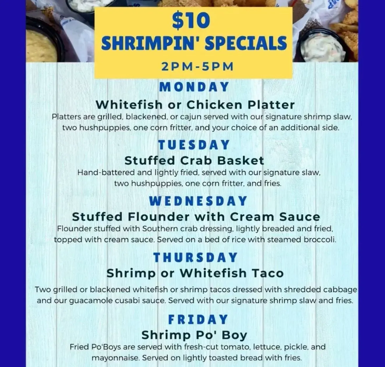 Shrimpin' Specials