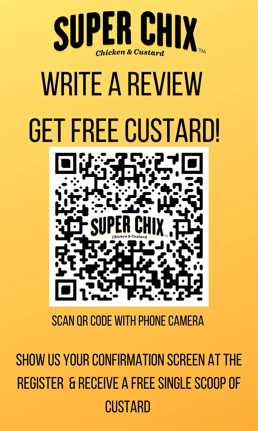 Write a Review, Get Free Custard