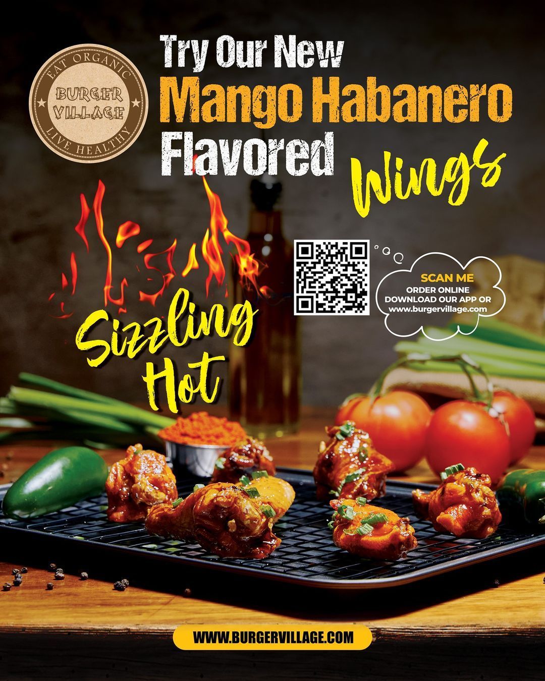 Mango Habanero Wings