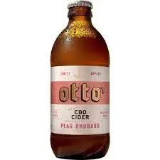 Otto’s Pear Rhubarb Sparkling CBD Cider | 0%  Pennsylvania | N/A Cider