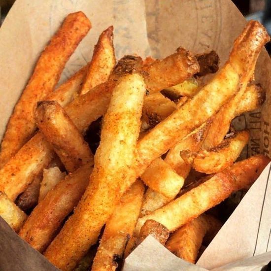 Large seasoned fries