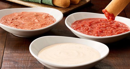 Dipping Sauces Includes Breadsticks (V)