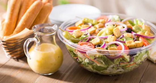 Our Famous Jumbo House Salad includes 12 Breadsticks (Serves 6)