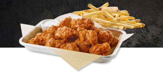 10 BONELESS WINGS + FRIES $9.99