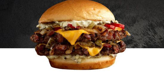 BACON SMASHED HATCH CHILE BURGER