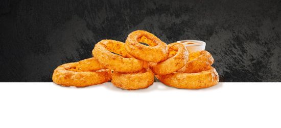 BEER-BATTERED ONION RINGS