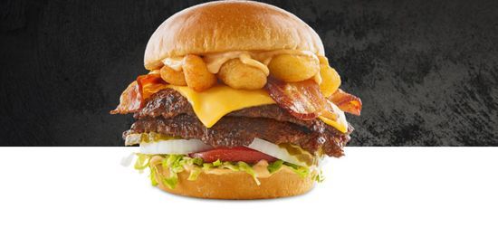 CHEESE CURD BACON BURGER