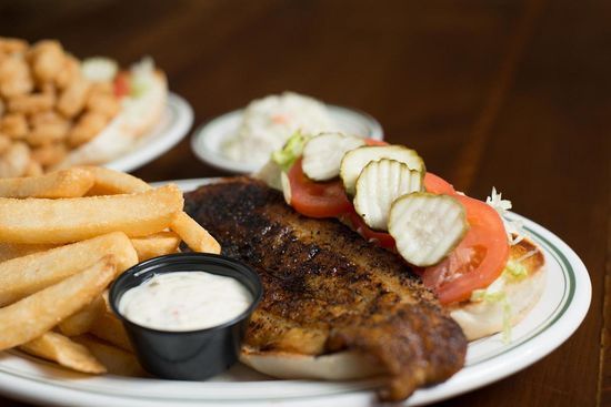 Blackened Fish Po' Boy