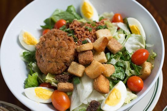 Crab Cake BLT Salad