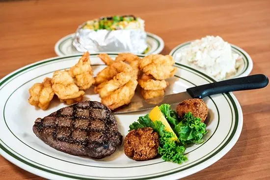 Steak and Butterfly Shrimp