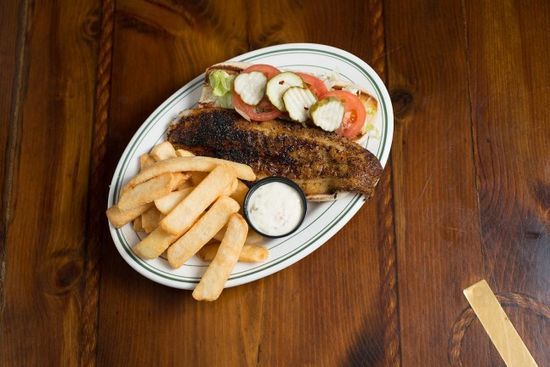 Blackened Whitefish Po' Boy