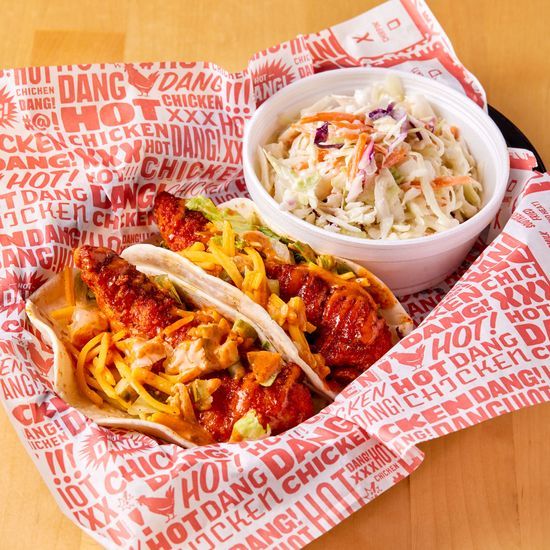 HOT! CHICKEN TACOS MEAL