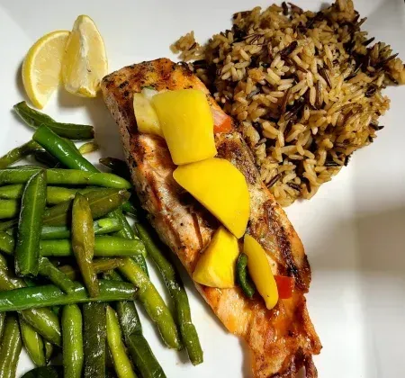 Salmon with Mango Salsa