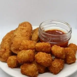 Kids Chicken Tenders with Tator Tots and Free Drink