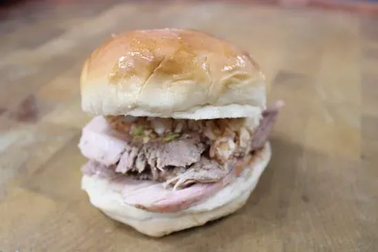 Sliced Pork Barbecue Sandwich