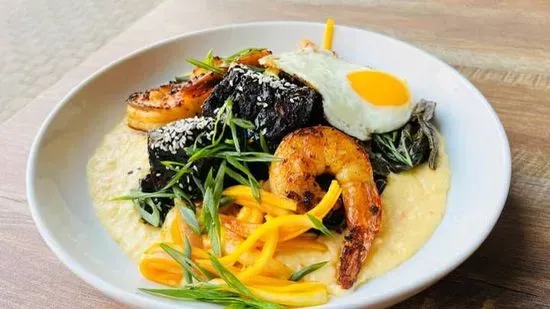 Shrimp, Belly, Grits