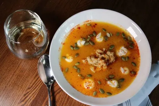 BUTTERNUT SQUASH & CRAB SOUP