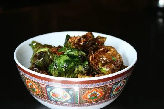 CRISPY BRUSSELS SPROUTS (veg)