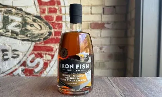 Iron Fish Bourbon Whiskey Finished In Maple Syrup Barrels