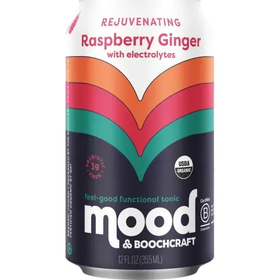 Boochcraft Rejuvenating Raspberry Ginger (Can Pour 12oz)