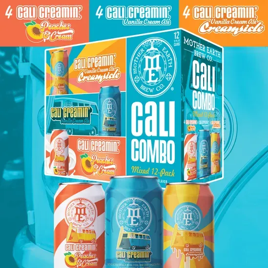 Cali Mixed 12-Pack: 4 Cali Creamin', 4 Creamsicle, 4 Peaches & Cream