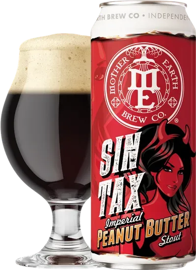 Limited Time: Sin Tax Peanut Butter Imperial Stout [8.1% 40 IBU]