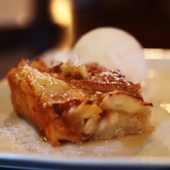 WARM BREAD PUDDING