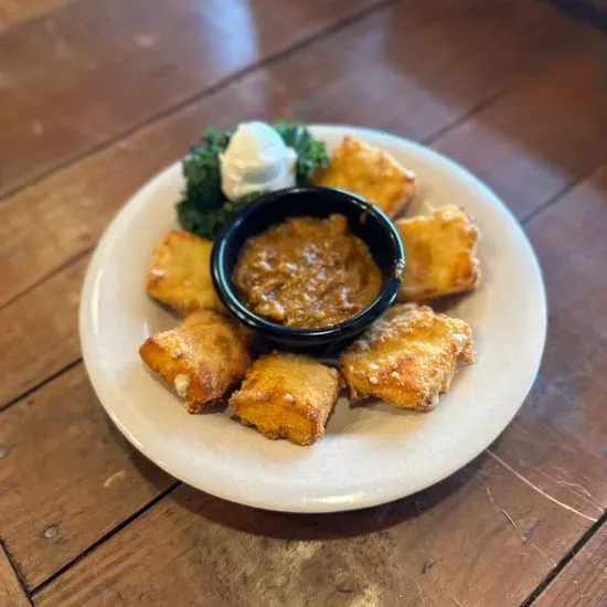 Cheese Squares & Pork Chili