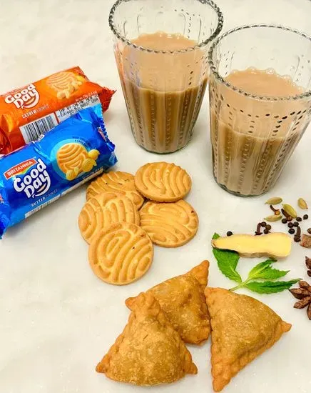 Masala Hot or Cold Chai Tea + Milk