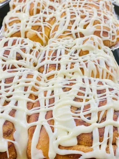 Huge Cinnamon Rolls with Icing