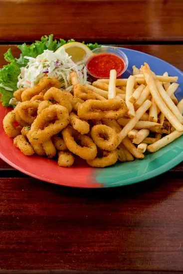 Fried Calamari & Chips