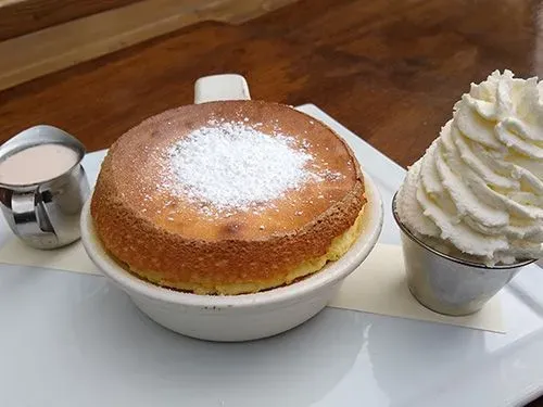 White Chocolate Soufflé