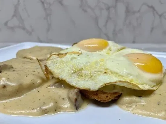 Country Fried Steak and Eggs