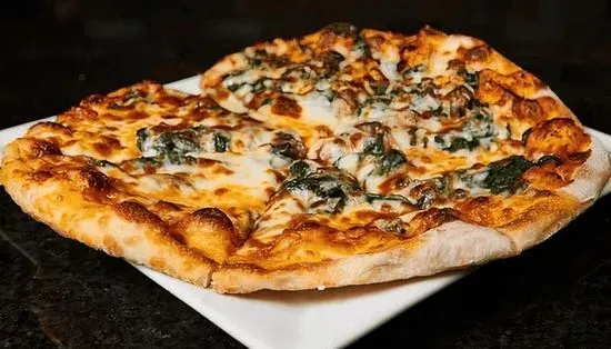 Spinach And Mushroom Pizza