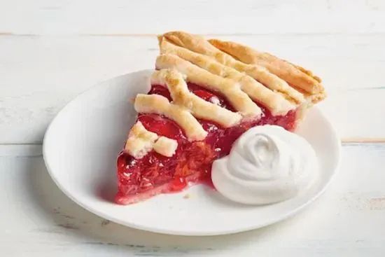 Whole Cherry Lattice Pie ~ Serves 8