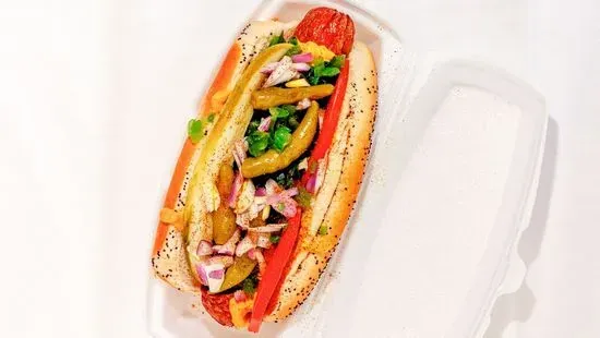 Vienna Chicago Dog Sandwich