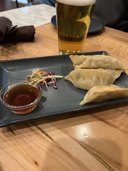 Pot Stickers with Fries