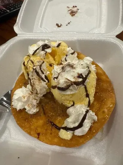 Sopapilla with Ice Cream