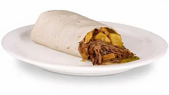 (Shredded Beef Burrito)