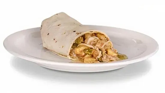 (Green Chile Chicken Burrito)