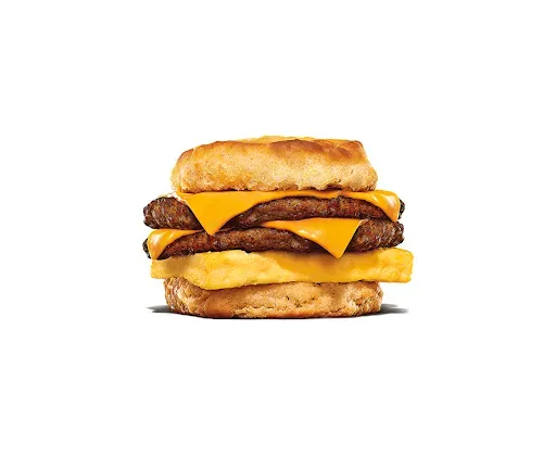 Double Sausage, Egg, & Cheese Biscuit