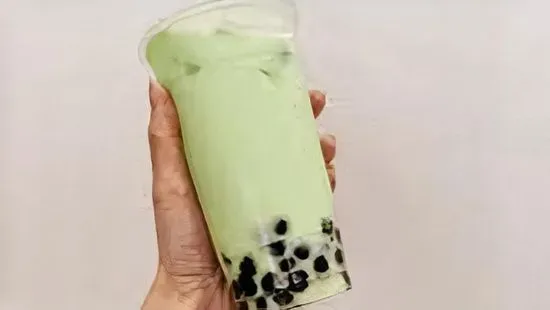 Greenhoneydew bubble milk tea (20)