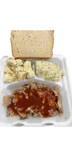 BBQ Pork Plate w/2 sides