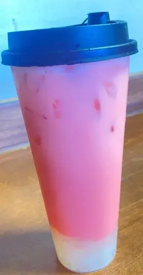 Watermelon milk tea