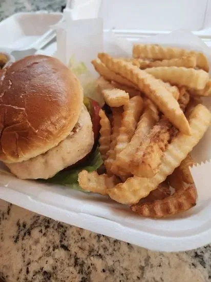 Grilled Chicken Sandwich with Fries